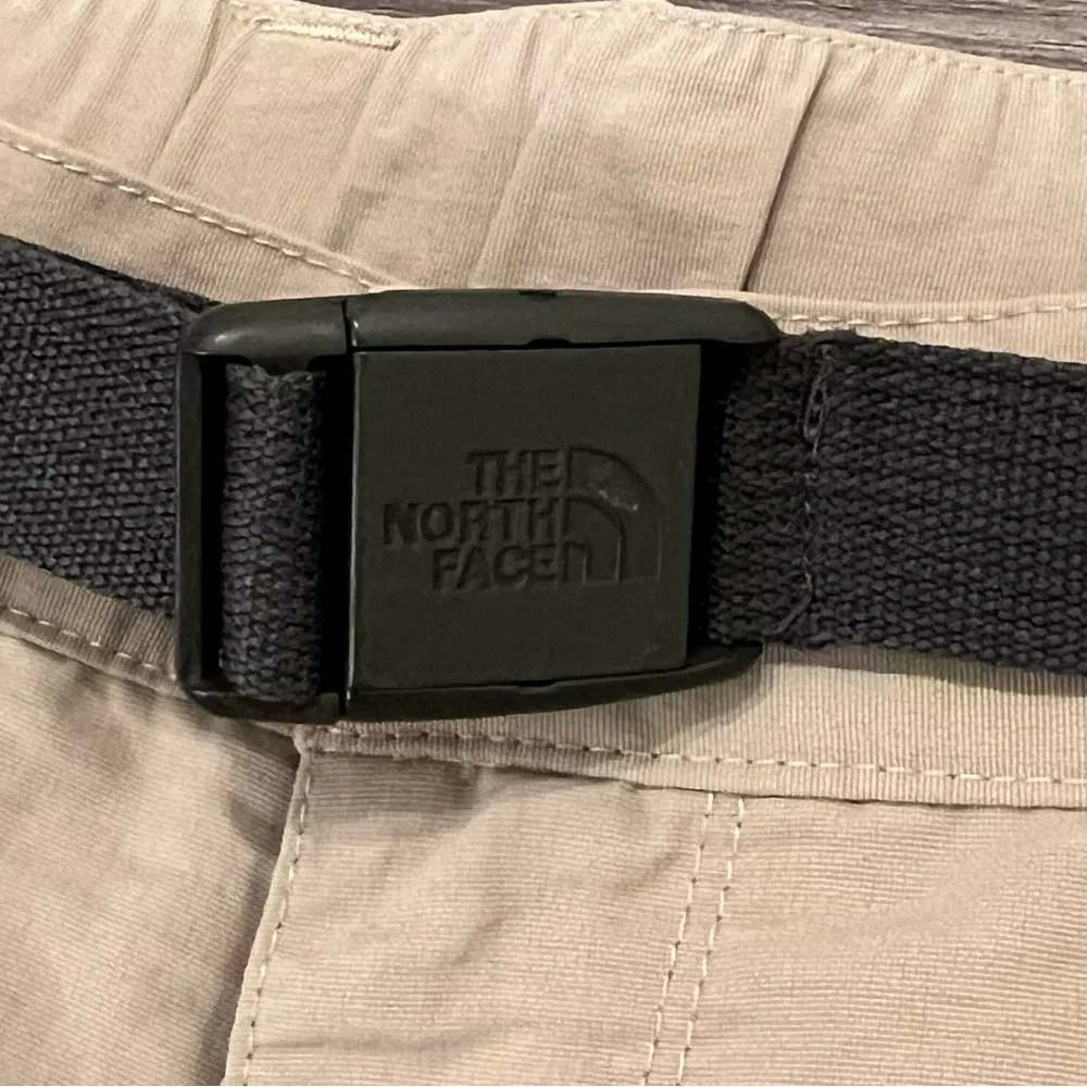 The North Face Paramount Mens‎ XL Convertible Hiking Khaki Belted Zip Off Pants